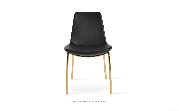 sohoConcept Eiffel Harris Dining Chair Leather in Black