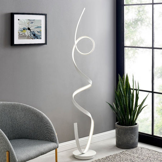 Finesse Amsterdam LED White 63 Floor Lamp Dimmable Fl 002 W