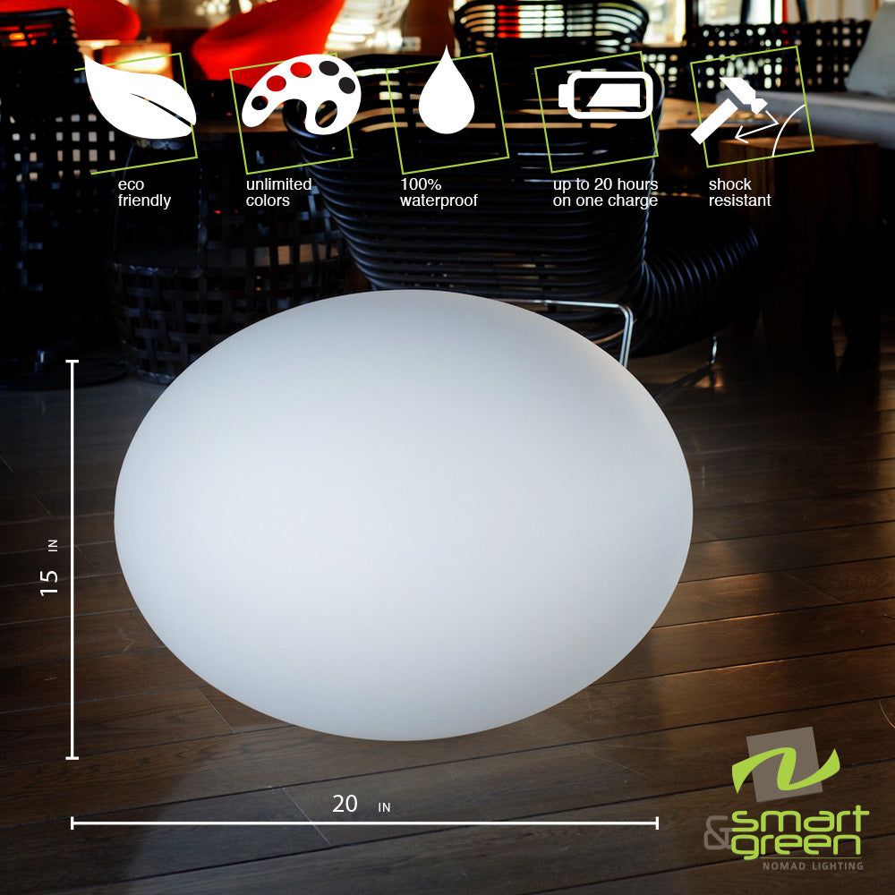 Smart and Green Flatball Floating Bluetooth Cordless LED Lamp