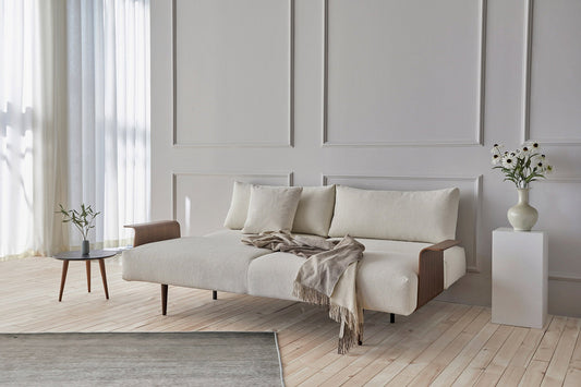 Innovation Living Frode Sofa Bed with Walnut Arms