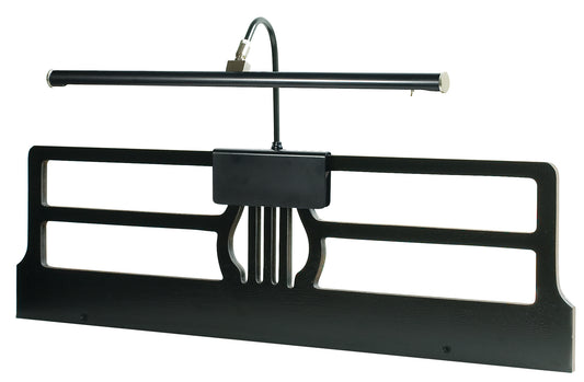 House of Troy Grand Piano LED CLamp 19" Black Satin Nickel Accents GPLED19-527