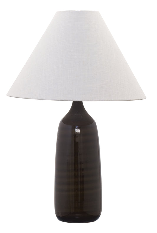 House of Troy Scatchard 25" Stoneware Table Lamp Brown Gloss GS100-BR