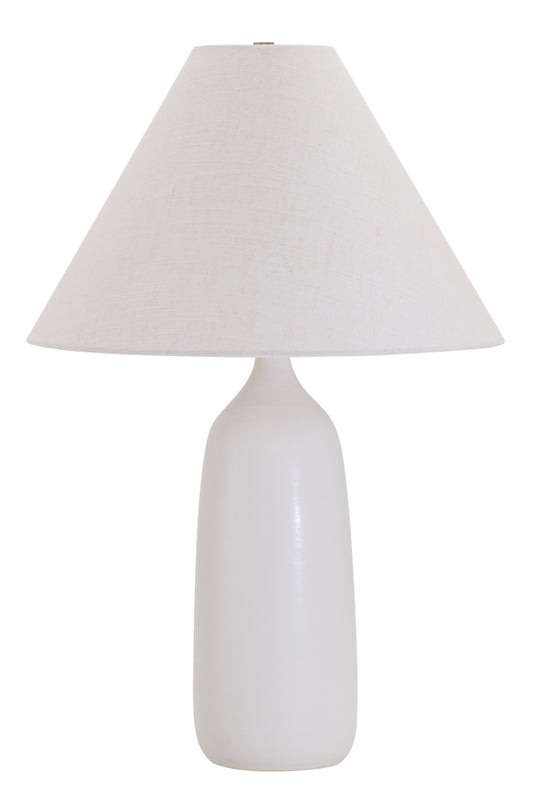 House of Troy Scatchard 25" Stoneware Table Lamp White Matte GS100-WM
