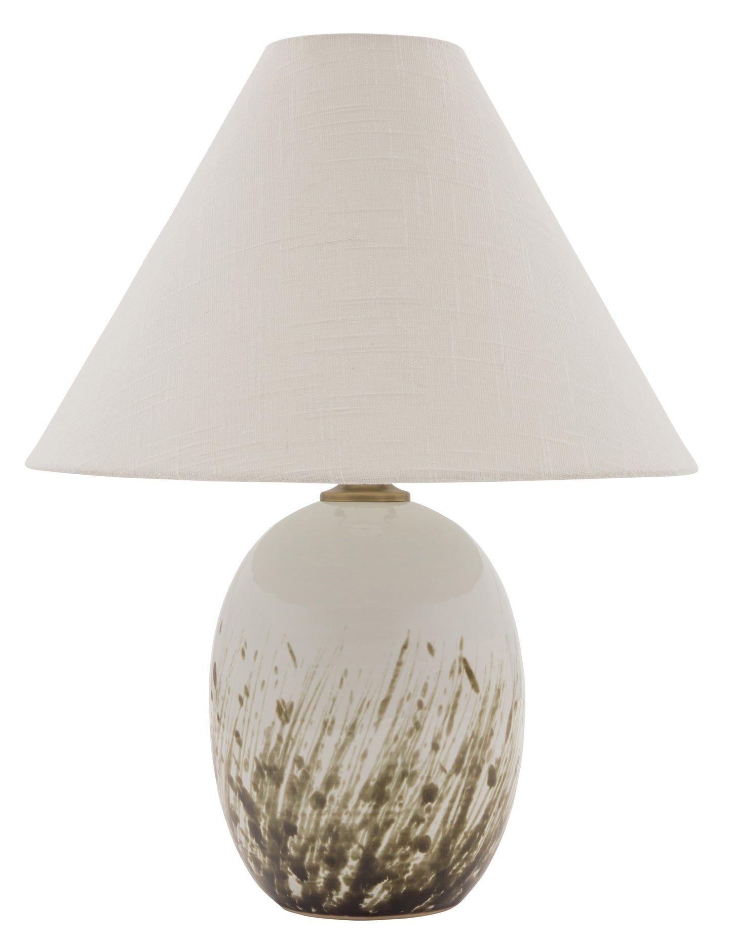 House of Troy Scatchard 22.5" Stoneware Table Lamp Decorated White Gloss GS140-DWG