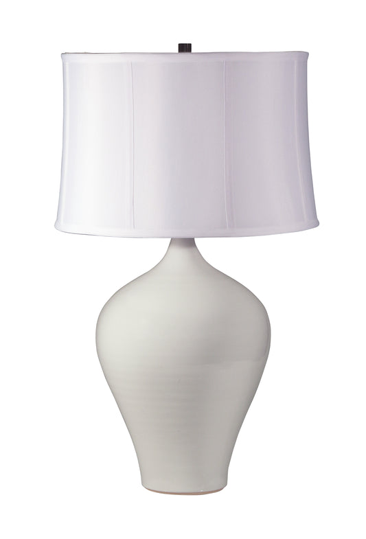 House of Troy Scatchard 25" Stoneware Table Lamp White Gloss GS160-WG