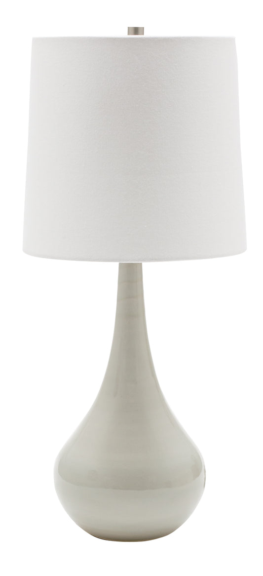 House of Troy Scatchard 22.5" Stoneware Table Lamp Gray Gloss GS180-GG