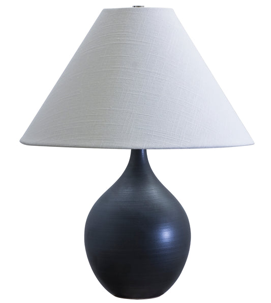 House of Troy Scatchard 19" Stoneware Accent Lamp Black Matte GS200-BM