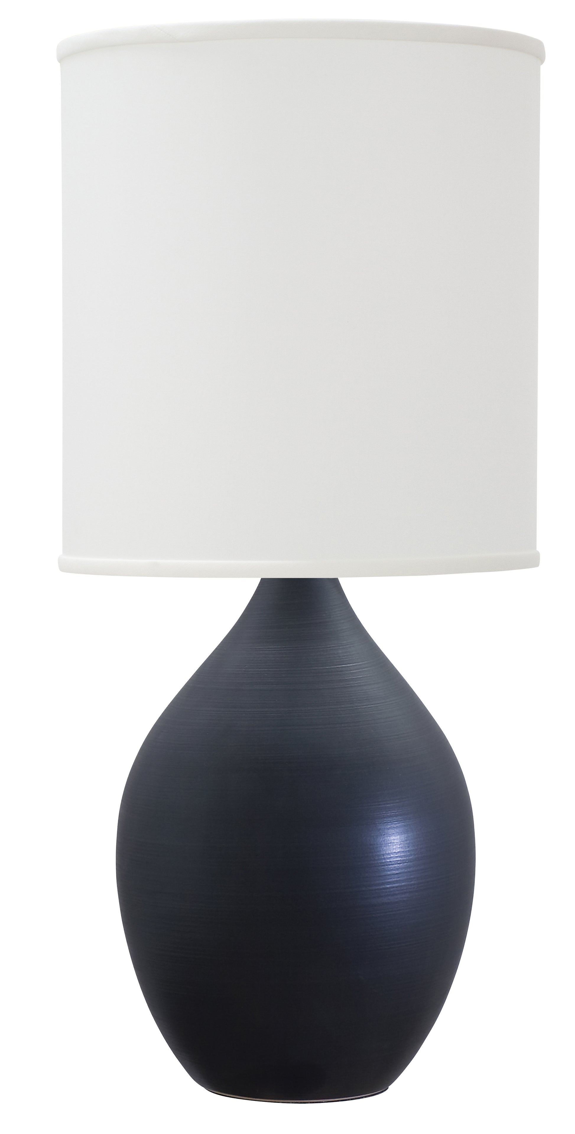 House of Troy Scatchard 20.5" Stoneware Table Lamp Black Matte GS201-BM