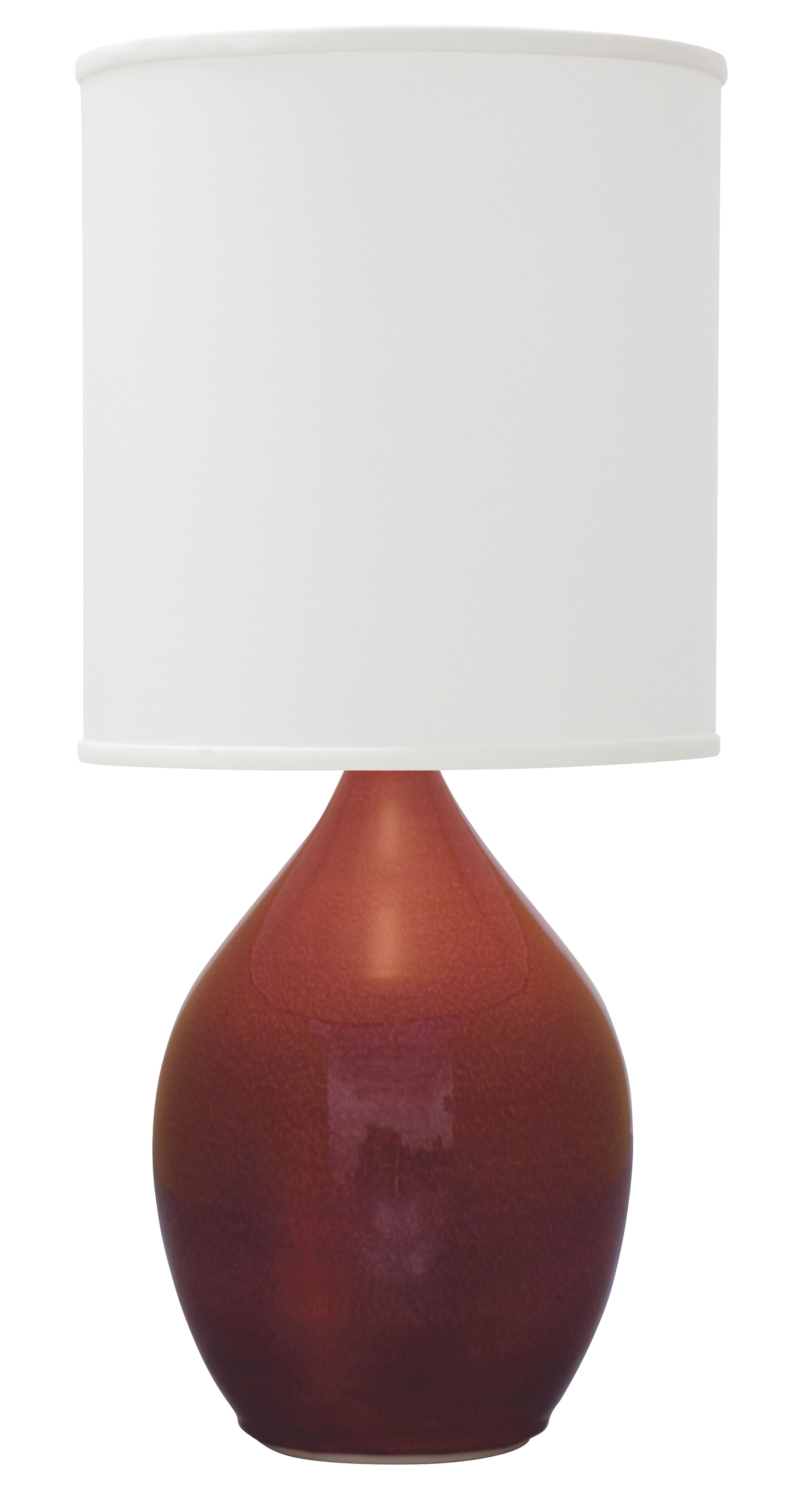 House of Troy Scatchard 20.5" Stoneware Table Lamp Copper Red GS201-CR
