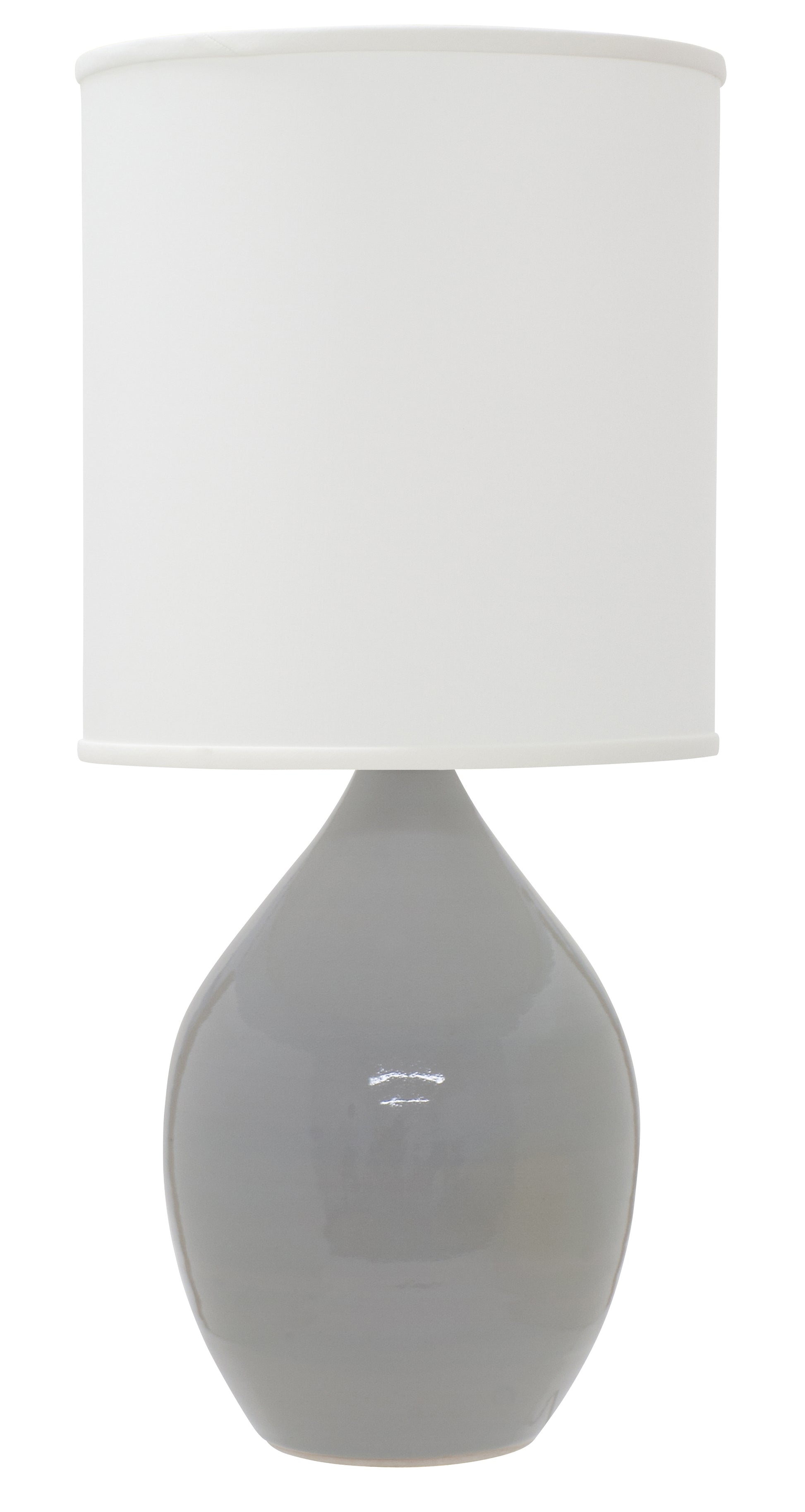 House of Troy Scatchard 20.5" Stoneware Table Lamp Gray Gloss GS201-GG