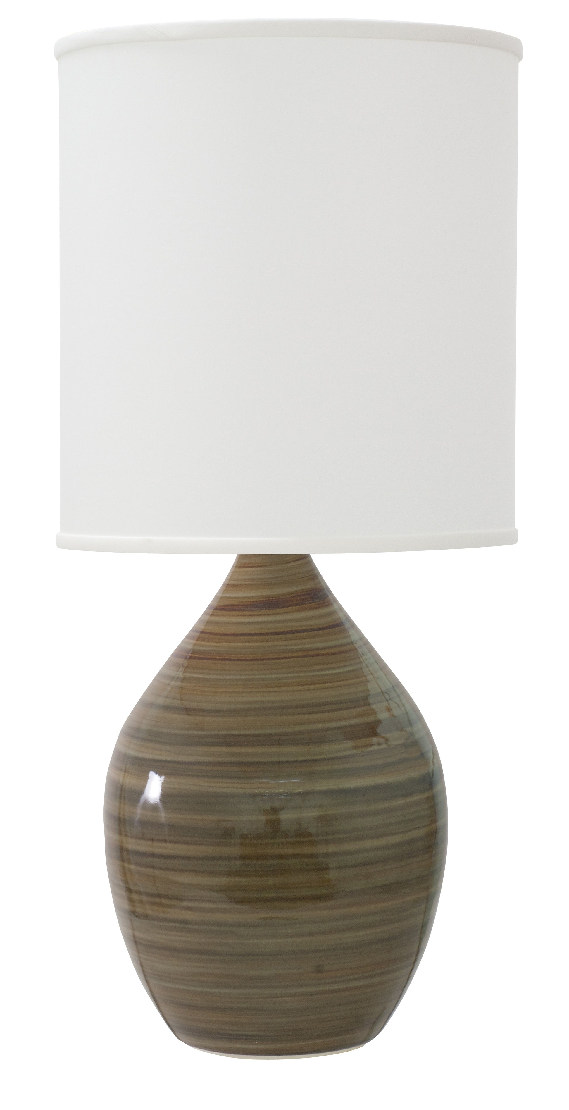 House of Troy Scatchard 20.5" Stoneware Table Lamp Tigers Eye GS201-TE