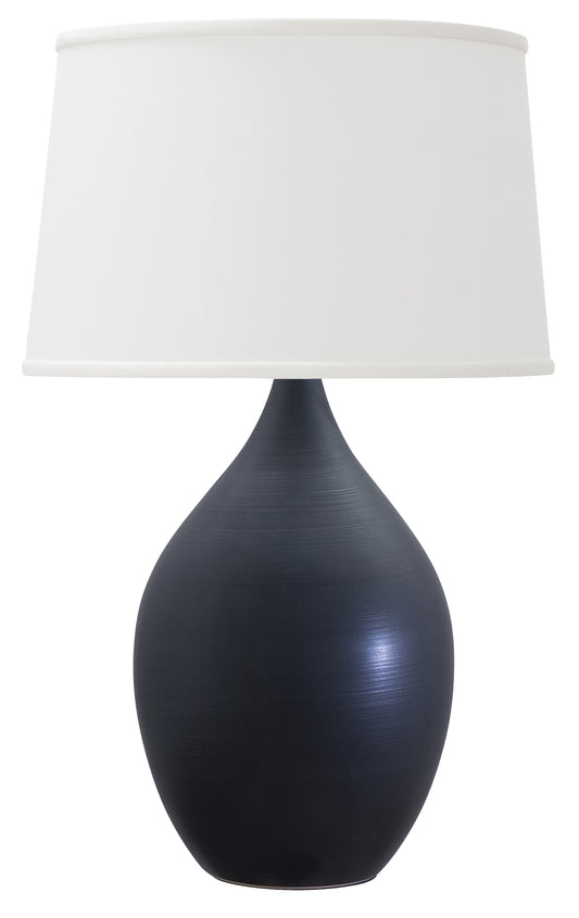House of Troy Scatchard 18.5" Stoneware Table Lamp Black Matte GS202-BM