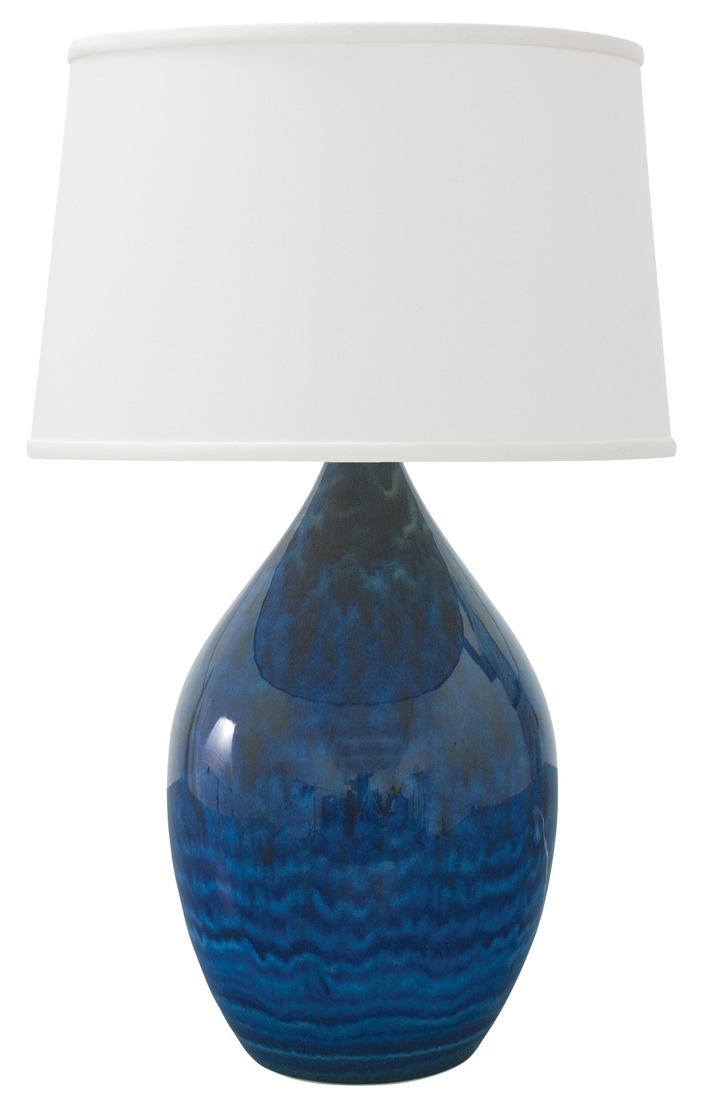 House of Troy Scatchard 18.5" Stoneware Table Lamp Midnight Blue GS202-MID