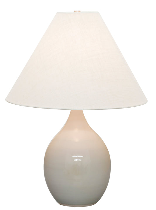 House of Troy Scatchard 22.5" Stoneware Table Lamp Gray Gloss GS300-GG