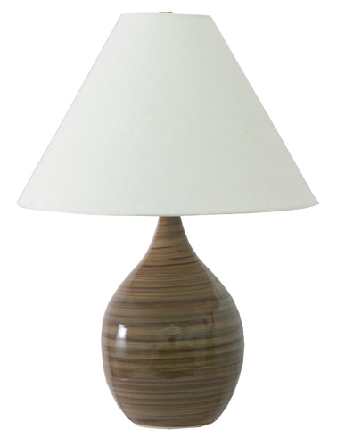 House of Troy Scatchard 22.5" Stoneware Table Lamp Tigers Eye GS300-TE