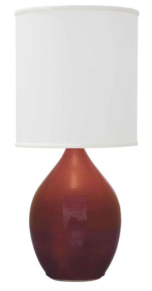 House of Troy Scatchard 24" Stoneware Table Lamp Copper Red GS301-CR