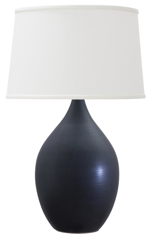 House of Troy Scatchard 21" Stoneware Table Lamp Black Matte GS302-BM