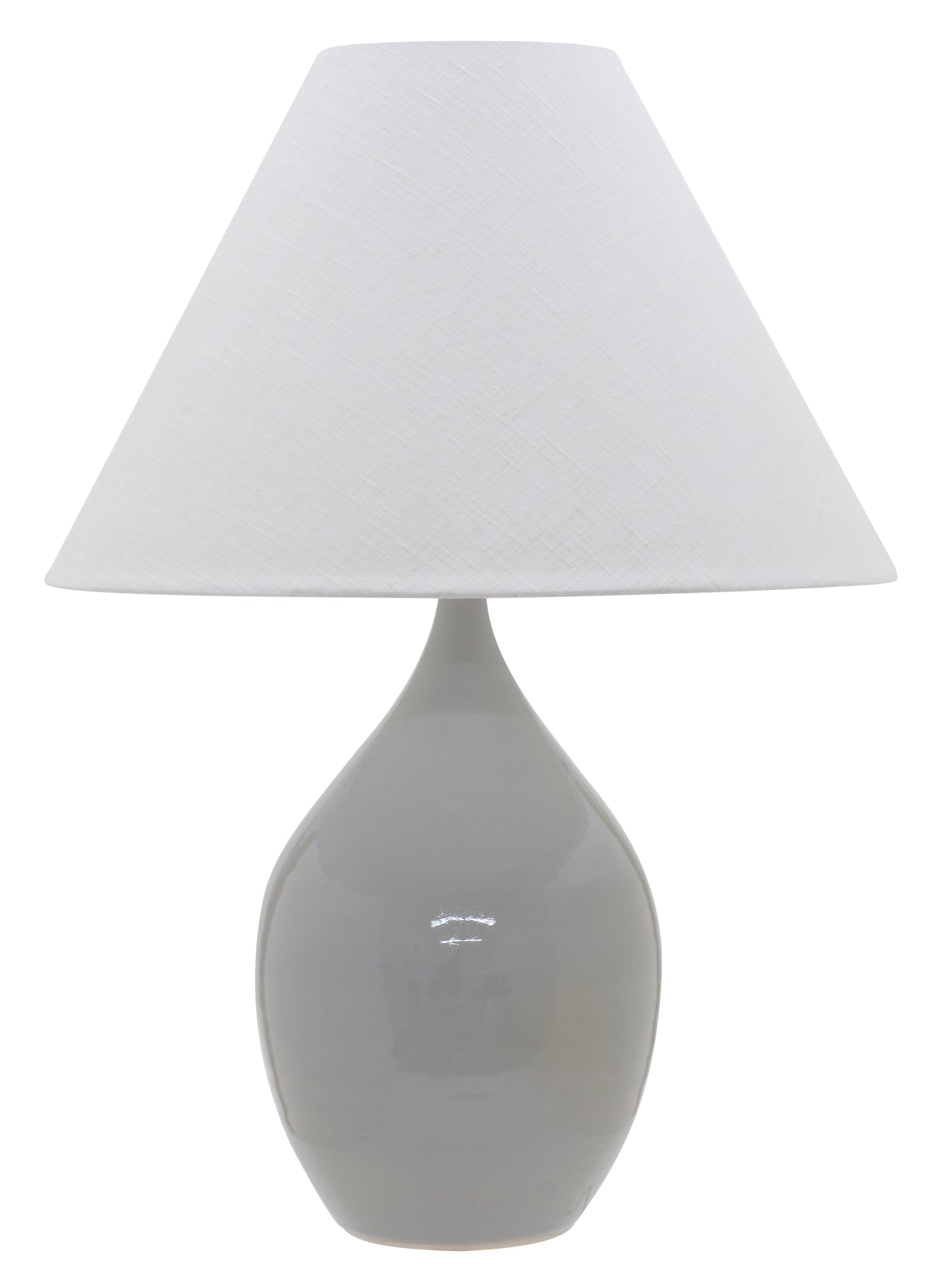 House of Troy Scatchard 28" Stoneware Table Lamp Gray Gloss GS400-GG