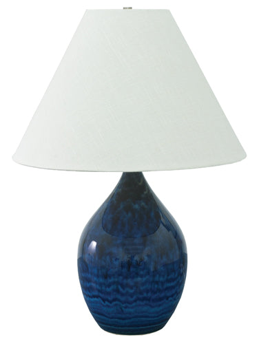 House of Troy Scatchard 28" Stoneware Table Lamp Midnight Blue GS400-MID