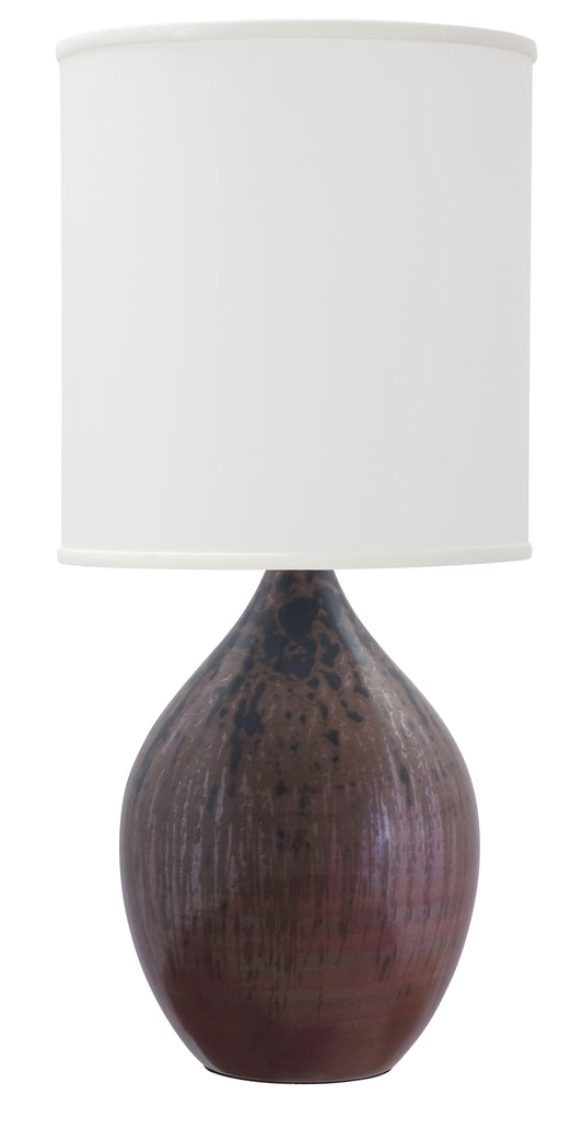 House of Troy Scatchard 30" Stoneware Table Lamp Decorated Red GS401-DR