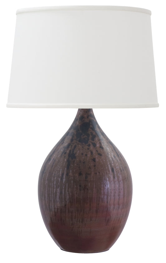 House of Troy Scatchard 24.5" Stoneware Table Lamp Decorated Red GS402-DR