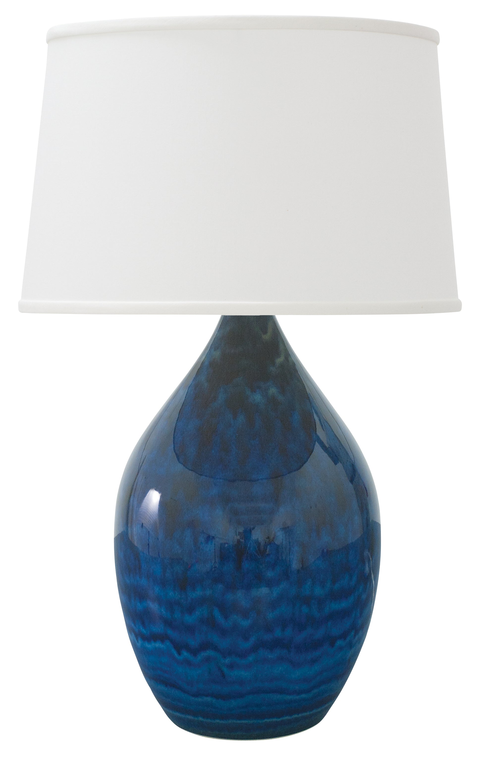 House of Troy Scatchard 24.5" Stoneware Table Lamp Midnight Blue GS402-MID