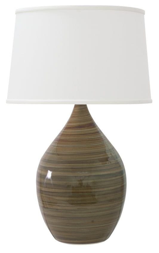 House of Troy Scatchard 24.5" Stoneware Table Lamp Tigers Eye GS402-TE