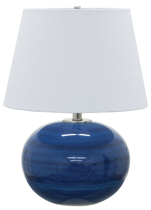 House of Troy Scatchard 22" Stoneware Table Lamp Blue Gloss GS700-BG