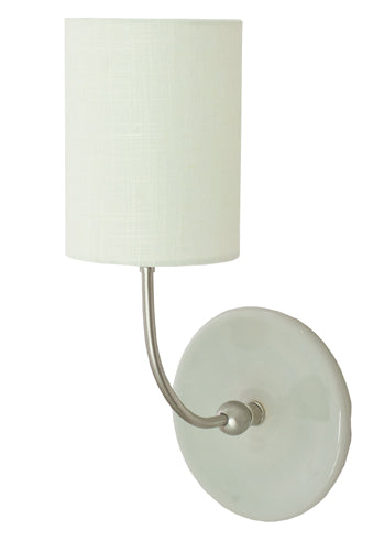 House of Troy Scatchard Wall Lamp Satin Nickel Gray Gloss GS775-SNGG