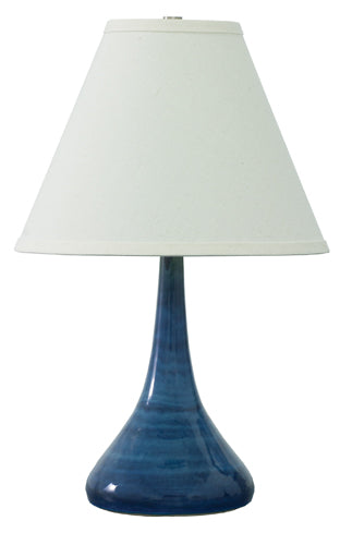 House of Troy Scatchard 19" Stoneware Table Lamp Blue Gloss GS802-BG