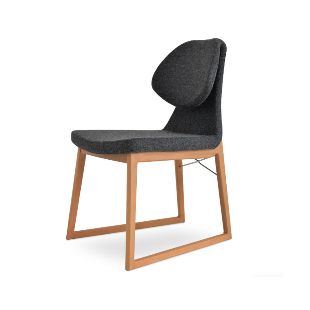 sohoConcept Gakko Wood Dining Chair Fabric