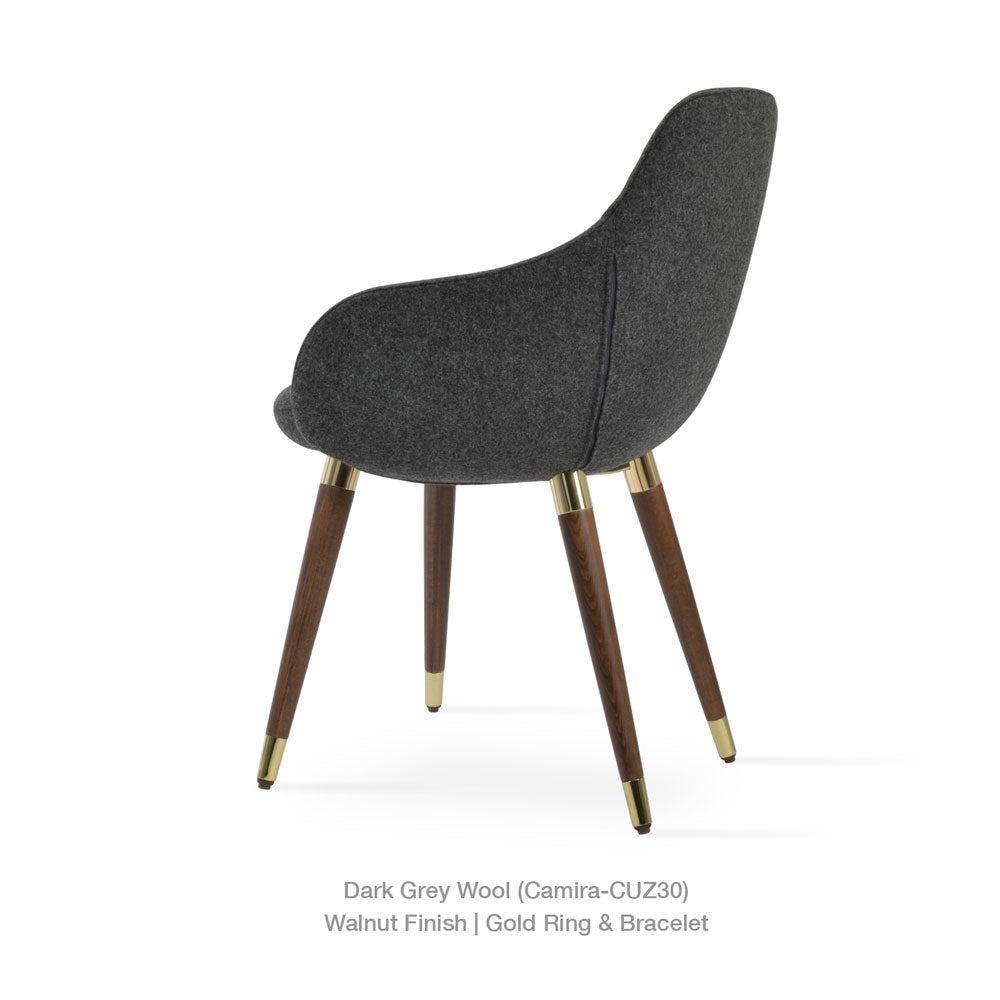 sohoConcept Gazel Wood Arm Chair