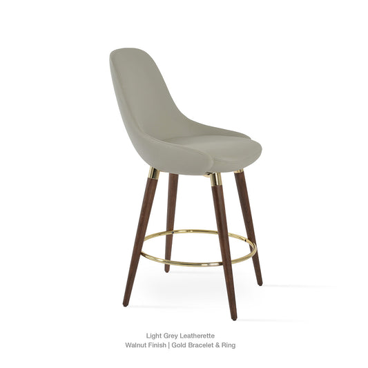 sohoConcept Gazel Wood Counter Stool