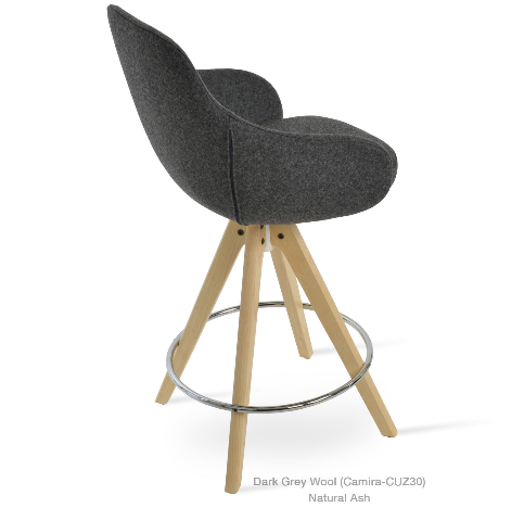 sohoConcept Gazel Pyramid Arm Swivel Stool