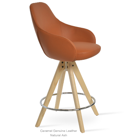 sohoConcept Gazel Pyramid Arm Swivel Stool