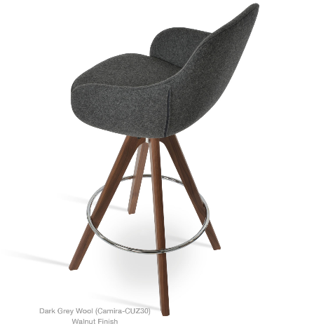 sohoConcept Gazel Pyramid Arm Swivel Stool