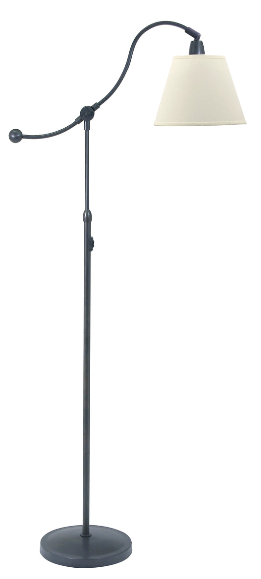 House of Troy Hyde Park Floor Lamp Oil Rubbed Bronze White Linen HP700-OB-WL