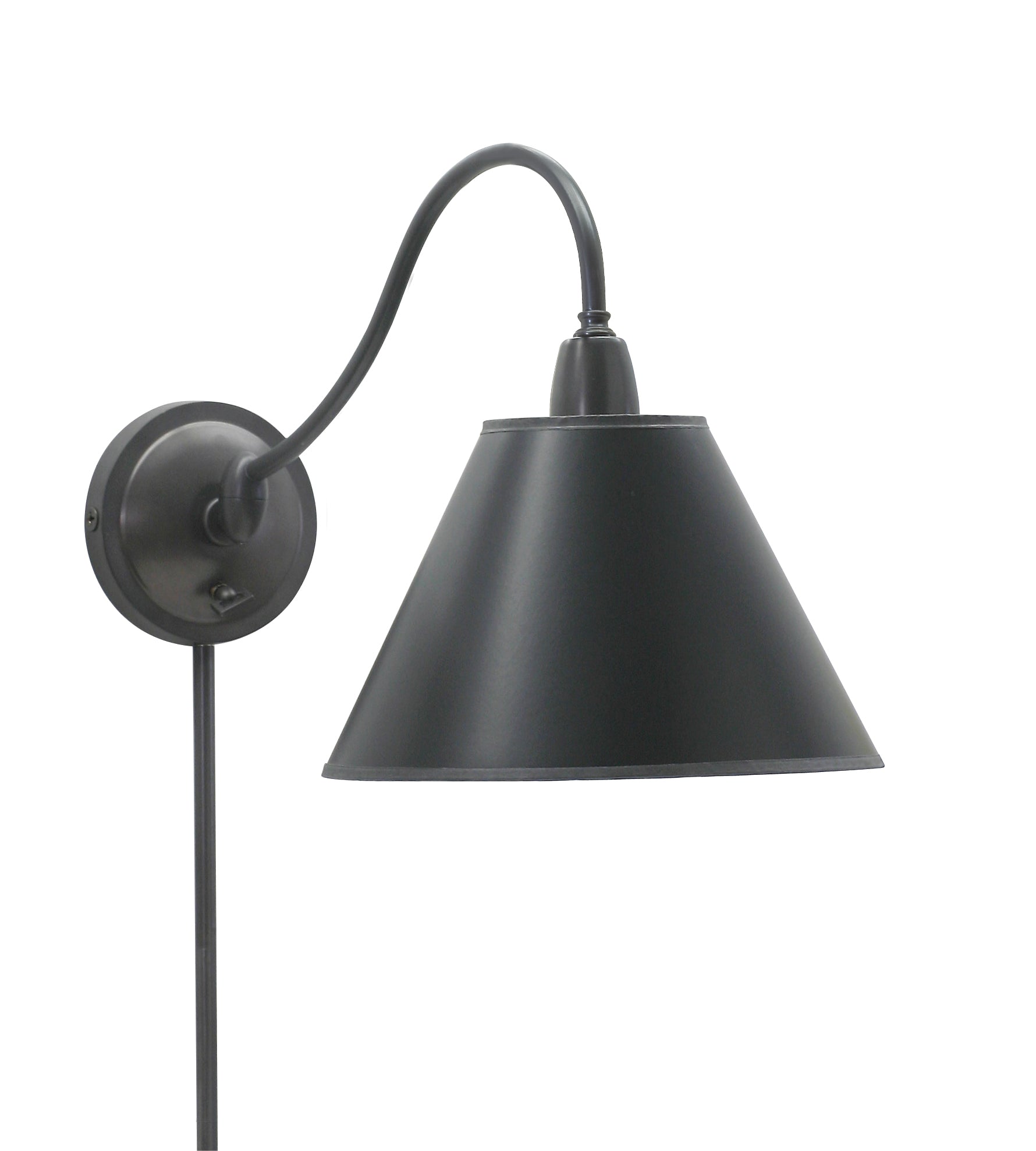 House of Troy Hyde Park Wall Lamp Oil Rubbed Bronze Black Parchment HP725-OB-BP