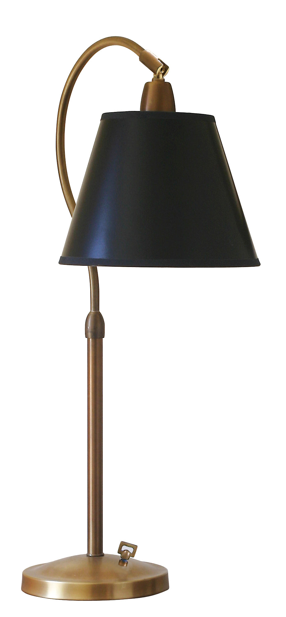 House of Troy Hyde Park Table Lamp Weathered Brass Black Parchment HP750-WB-BP
