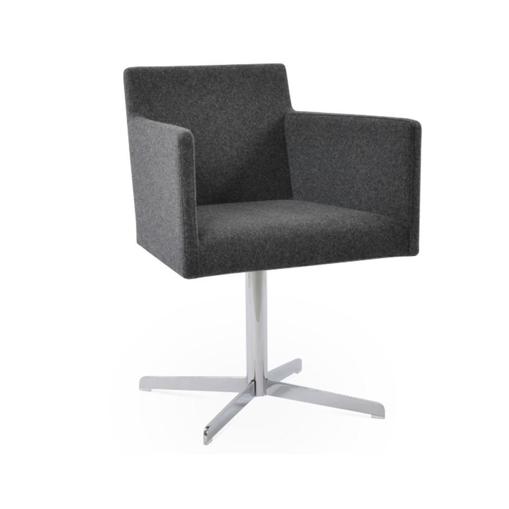 sohoConcept Harput 4 Star Swivel Arm Chair Fabric