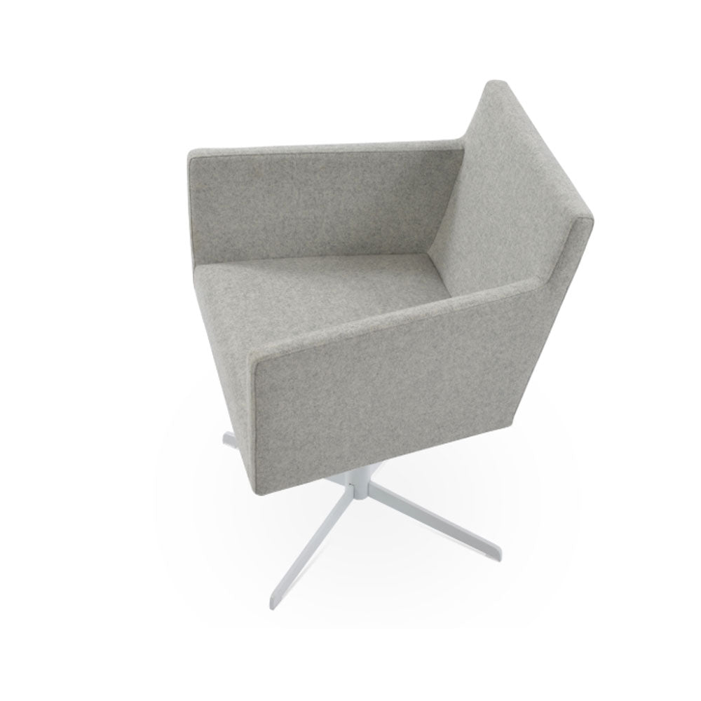 sohoConcept Harput 4 Star Swivel Arm Chair Fabric