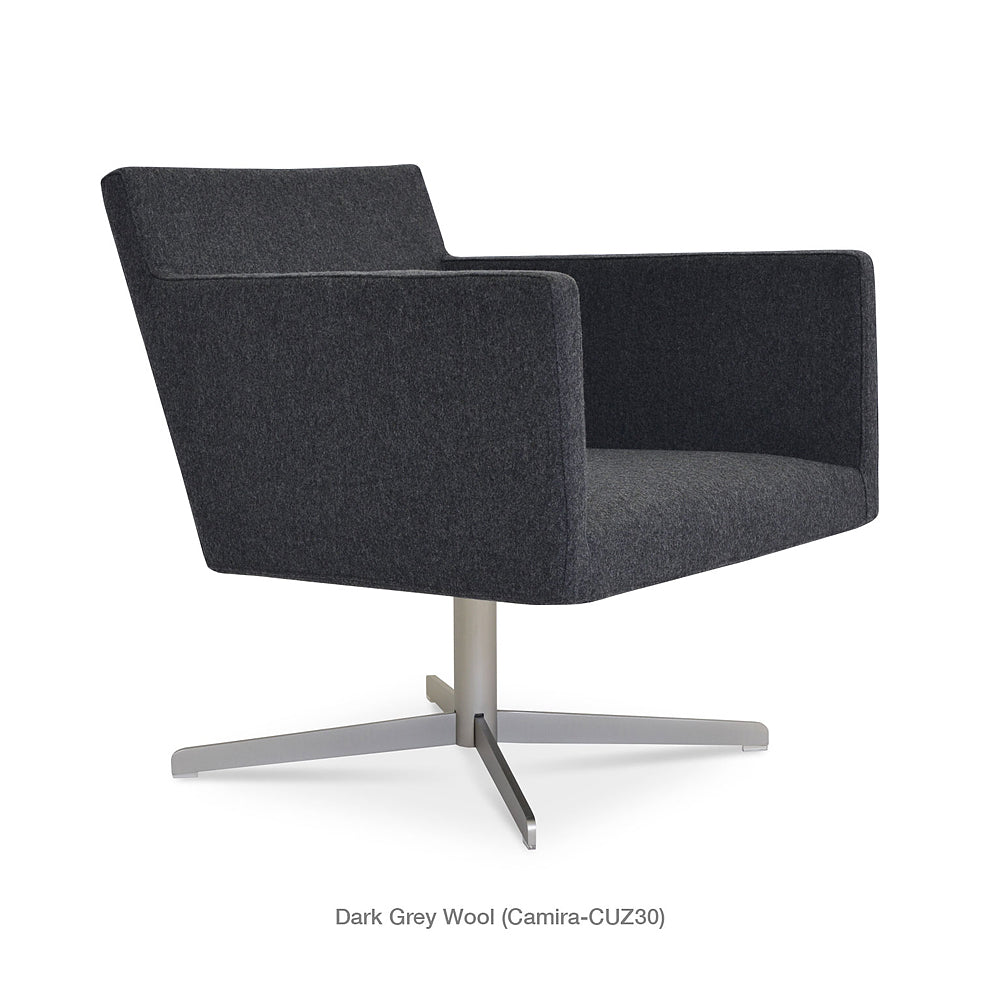 sohoConcept Harput 4 Star Swivel Lounge Chair Fabric