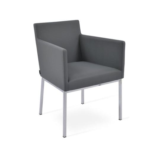 sohoConcept Harput Metal Arm Chair Leather