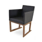 sohoConcept Harput Sled Wood Arm Chair Leather