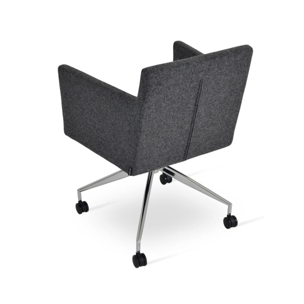 sohoConcept Harput Spider Swivel Arm Chair Fabric