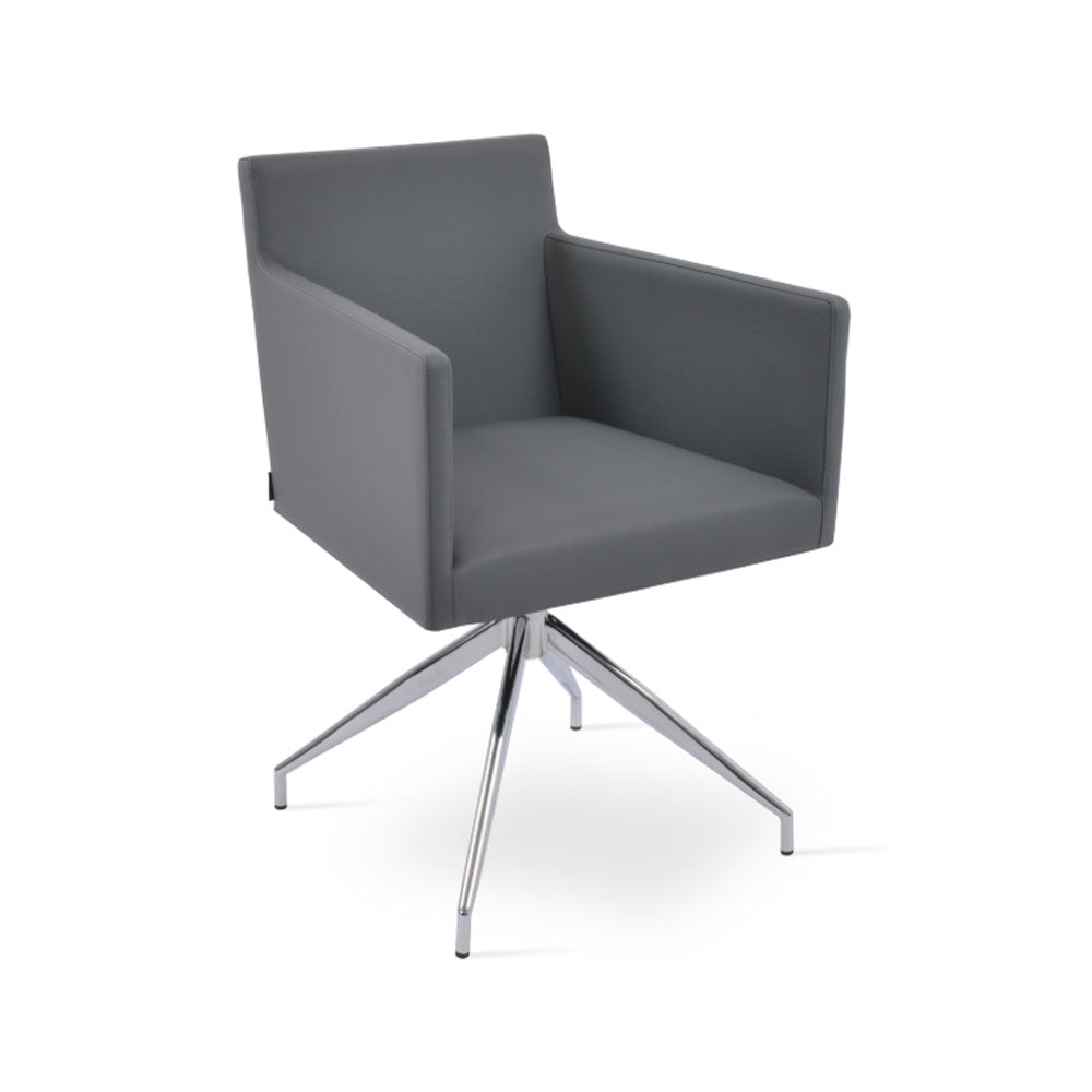 sohoConcept Harput Spider Swivel Arm Chair Leather