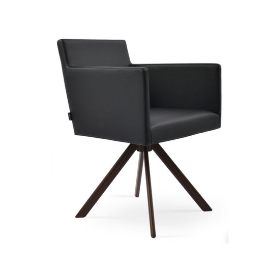 sohoConcept Harput Sword Swivel Arm Chair Leather