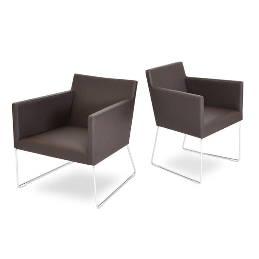 sohoConcept Harput Wire Arm Chair Leather