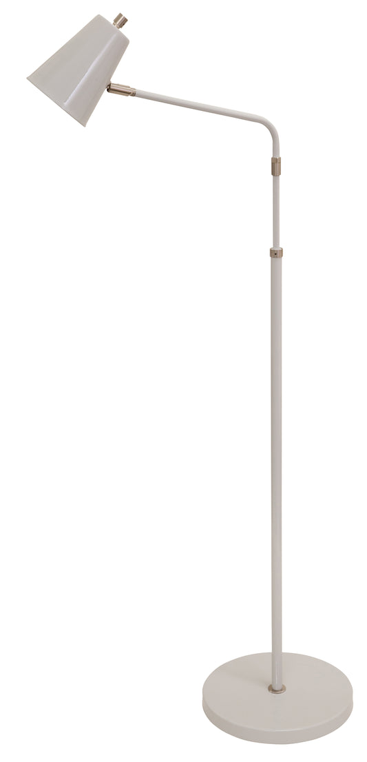 House of Troy Kirby LED Adjustable Floor Lamp Gray Satin Nickel Accents K100-GR