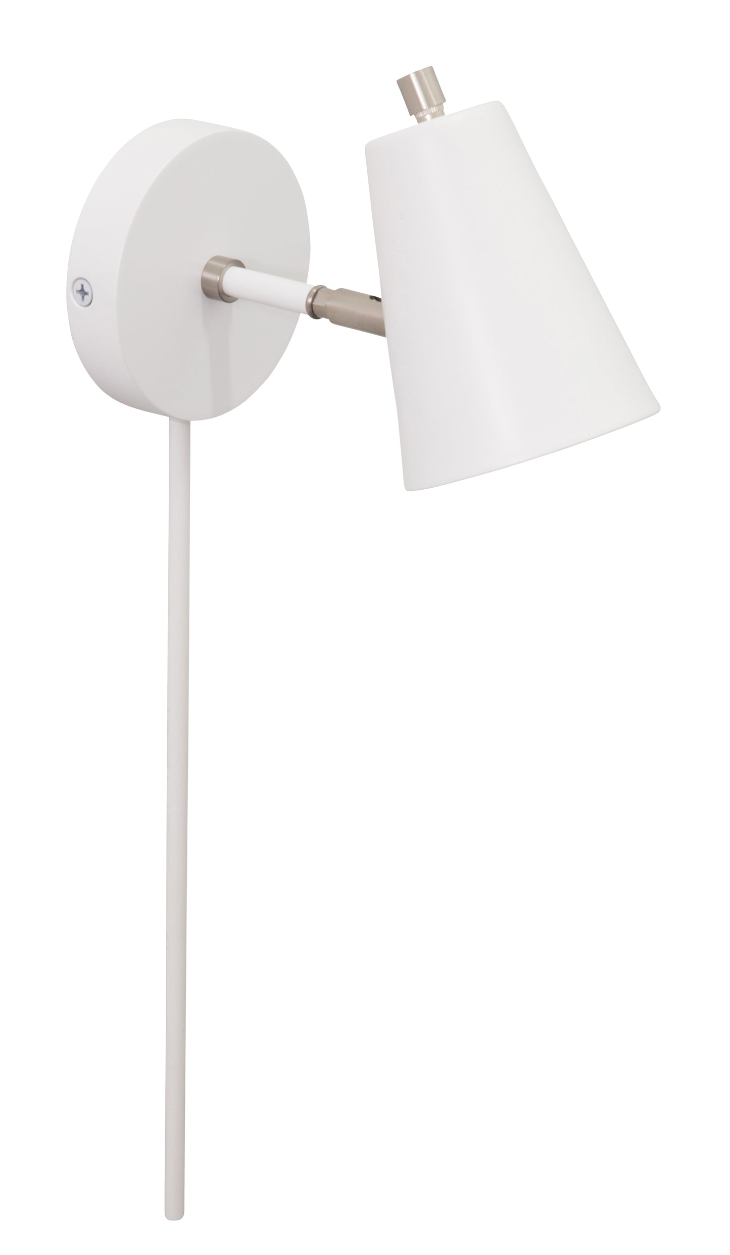 House of Troy Kirby LED Wall Lamp White Satin Nickel Accents K175-WT